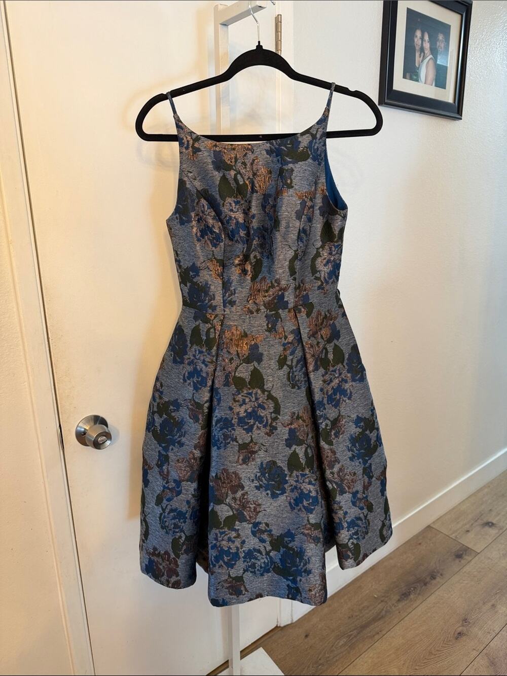 Gal Meets Glam Darryn Floral Brocade Fit & Flare Dress